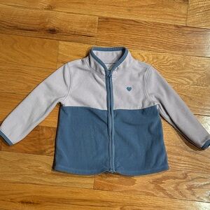 OshKosh B'gosh Cozy Fleece Jacket in Soft Gray